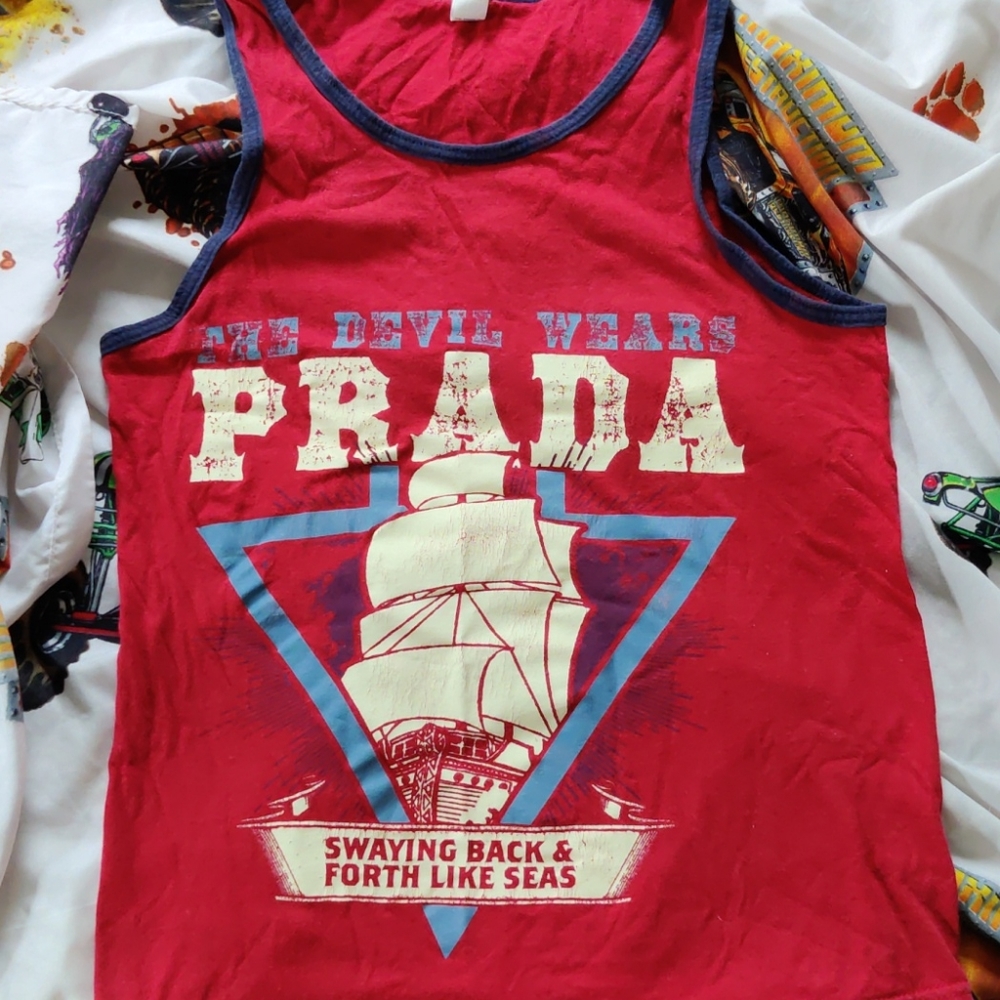 The devil wears Prada tank top